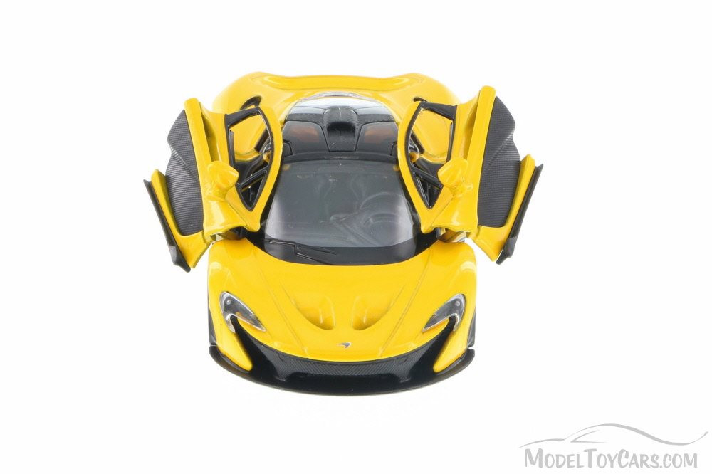 McLaren P1, Yellow - Kinsmart 5393D - 1/36 Scale Diecast Model Toy Car