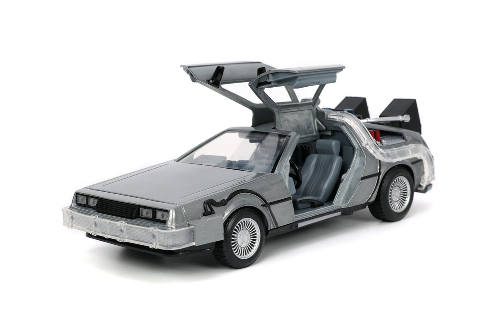 DeLorean Time Machine with Lights, Back to the Future - Jada Toys 32911/4 - 1/24 scale Diecast Car