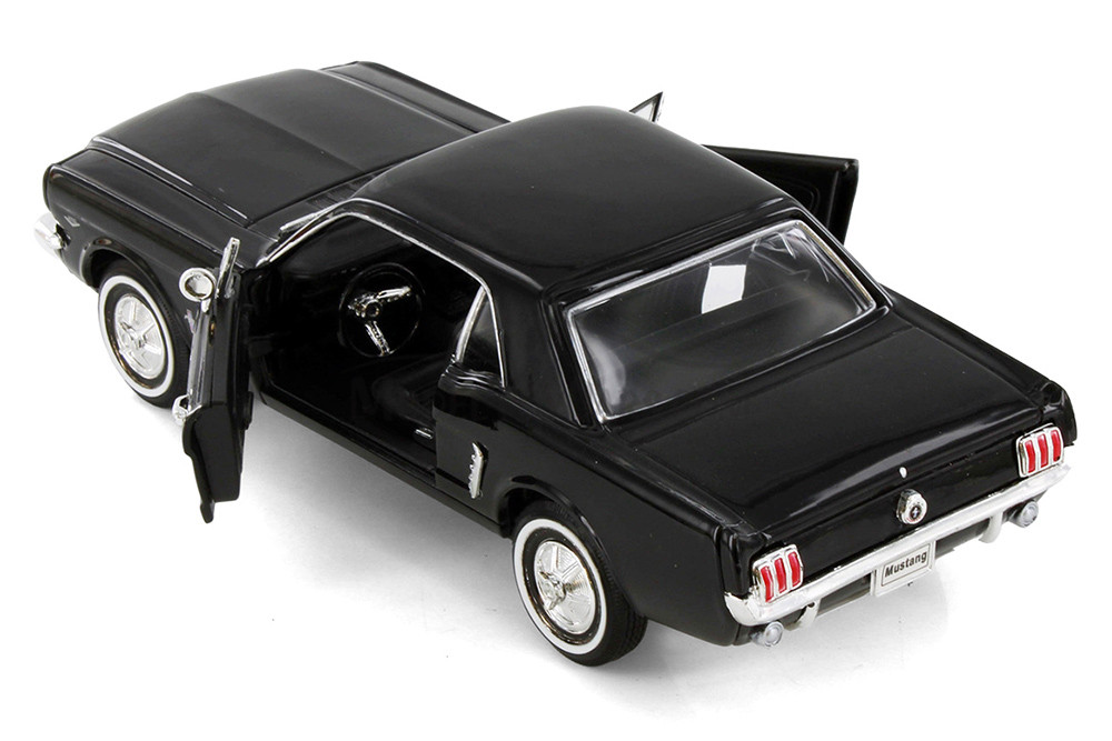 1964 1/2 Ford Mustang Coupe, Black - Welly 22451WBK - 1/24 scale