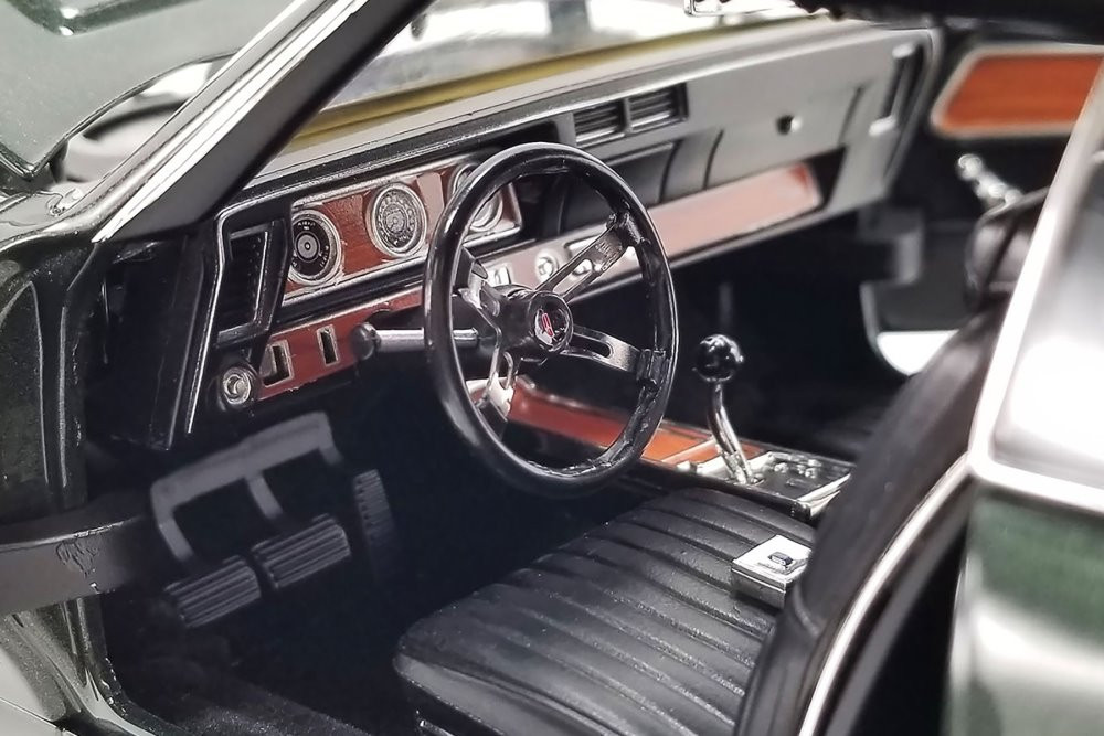 1971 Oldsmobile Cutlass SX Rocket 455, Antique Jade Green - Acme A1805619 - 1/18 scale Diecast Car
