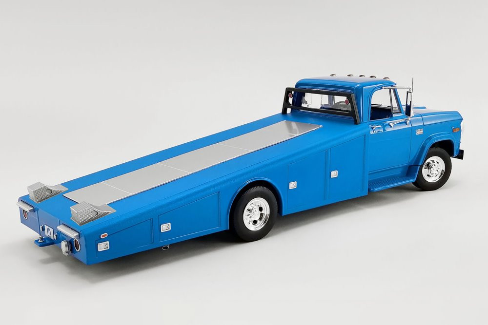 1970 Dodge D-300 Ramp Truck, Corporate Blue - Acme A1801905 - 1/18 scale  Diecast Model Toy Car