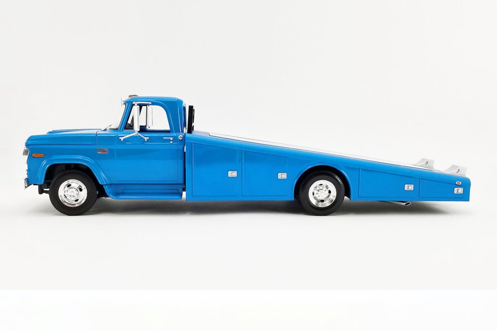 1970 Dodge D-300 Ramp Truck, Corporate Blue - Acme A1801905 - 1/18