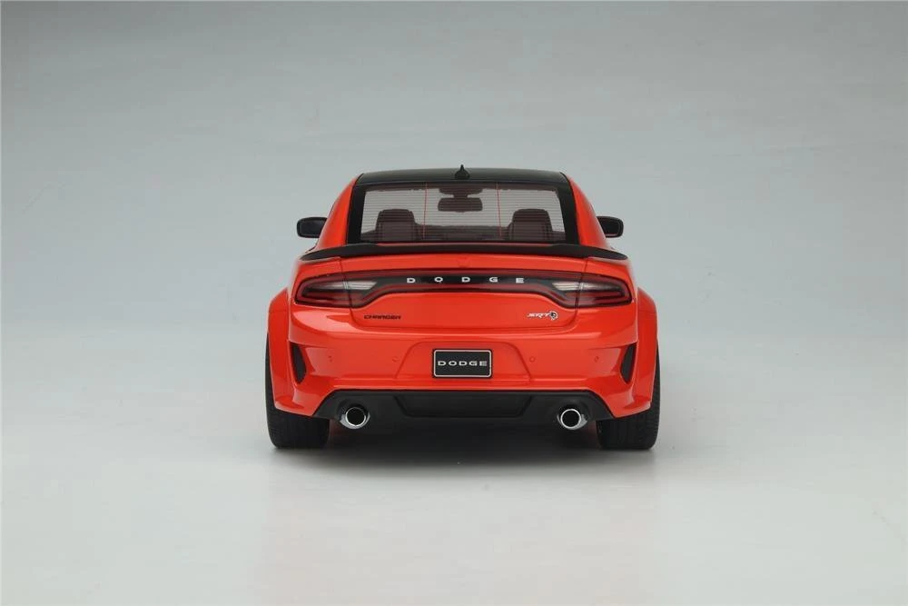 2021 Dodge Charger SRT Hellcat Red Eye, Go Mango Orange & Black - GT Spirit US041 - 1/18 Resin Car