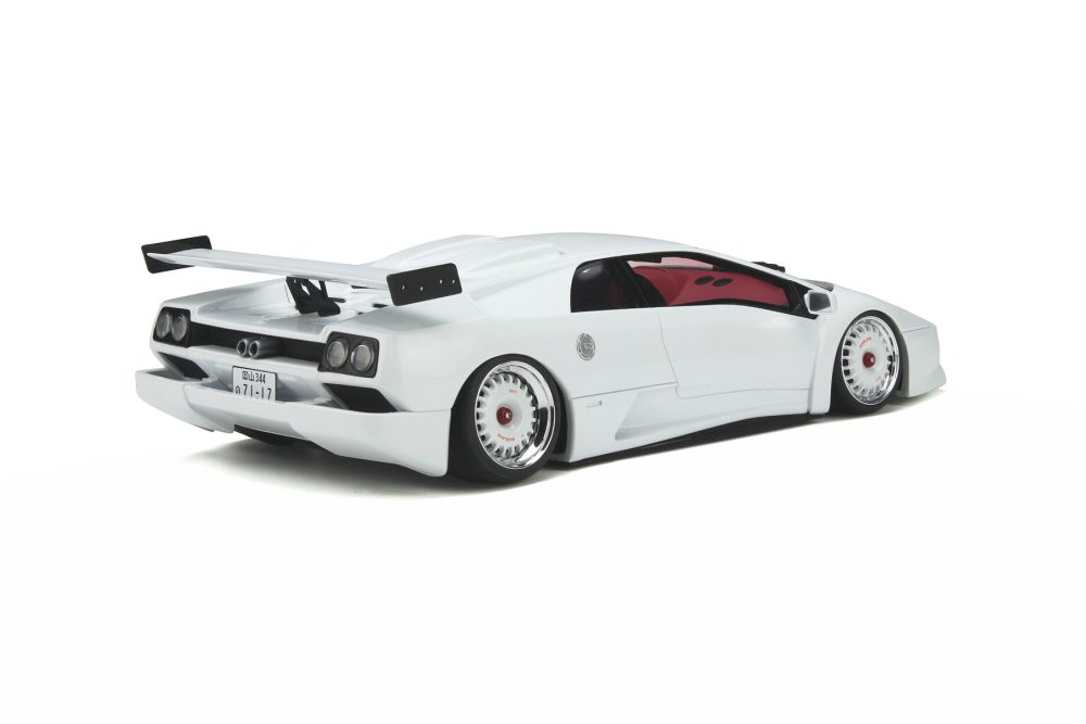 希少GT SPIRIT 1/18 K.O. ディアブロ GTS330マッドレーン 1/18 Lamborghini Diablo K.O. Kazuki Ohashi Madlane White GT Spirit