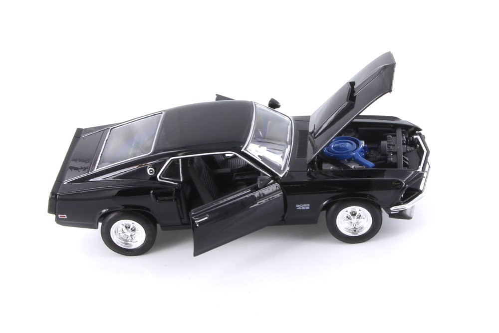 1969 Ford Mustang Boss 429, Black - Welly 24067WBK - 1/24