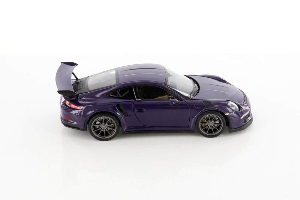 Porsche 911 GT3 RS, Purple - Welly 24080WPR - 1/24 scale Diecast Model Toy Car