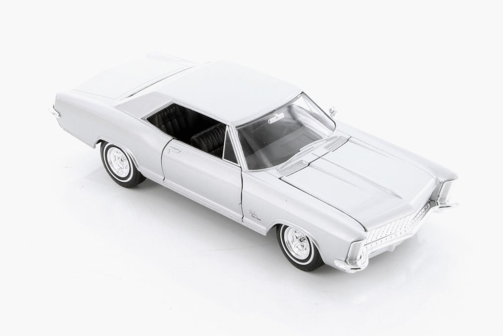 1965 Buick Riviera Grand Sport, Silver - Welly 24072WSV - 1/24