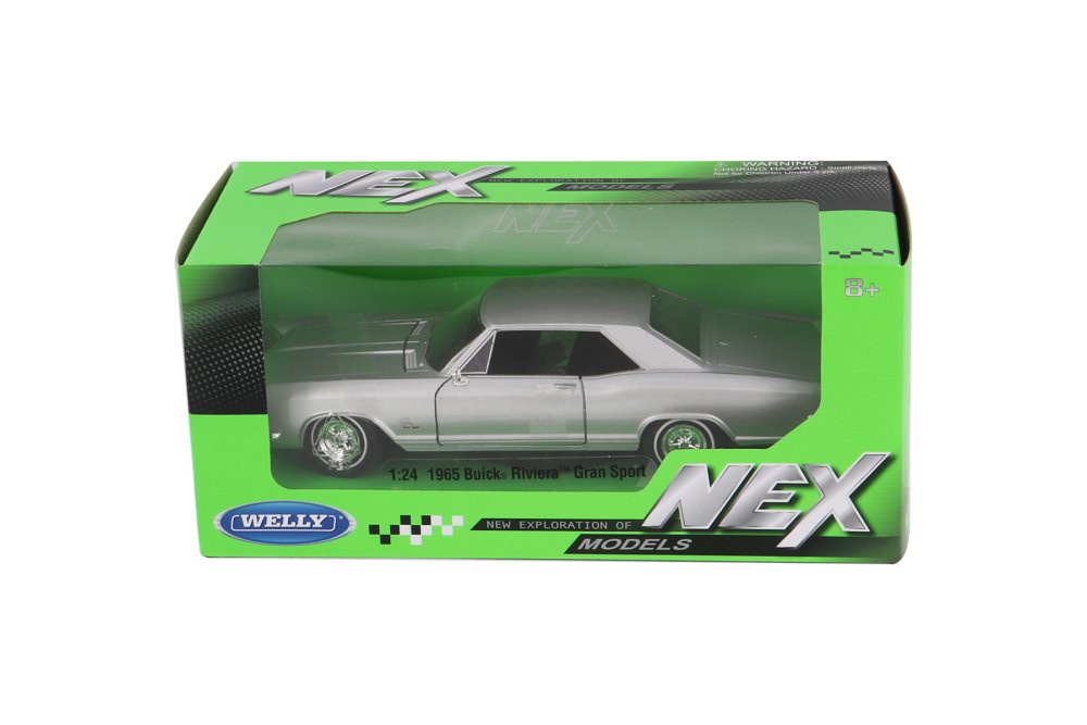 1965 Buick Riviera Grand Sport, Silver - Welly 24072WSV - 1/24