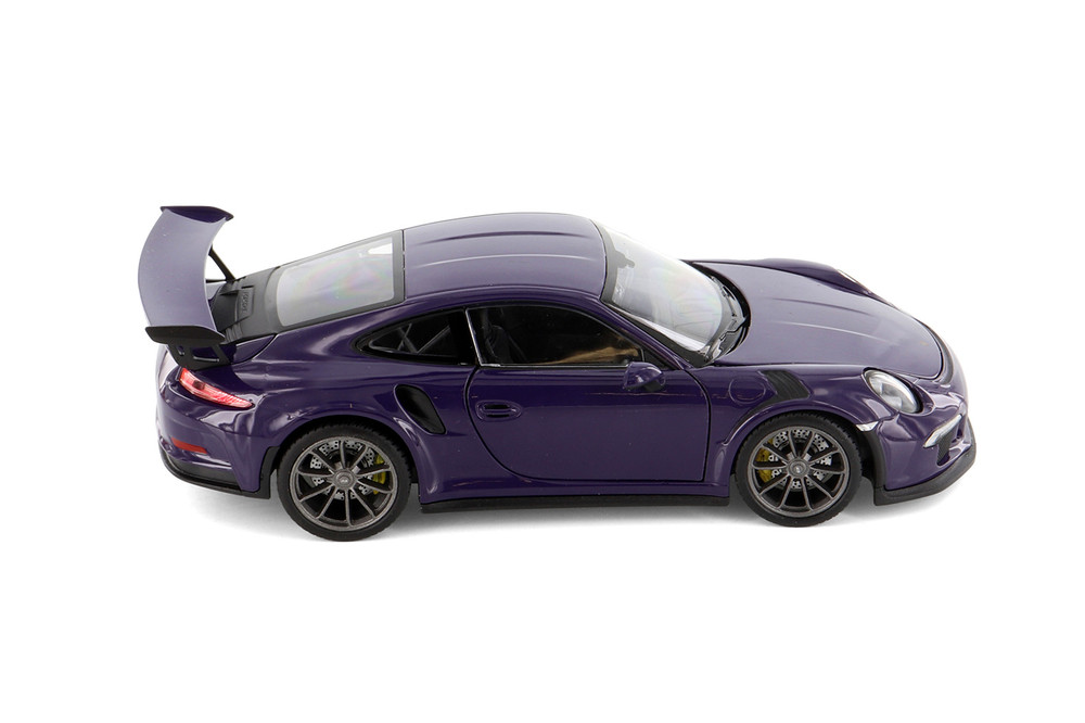 Box of 4 Porsche 911 GT3 RS Hardtop Diecast Car Set - Showcasts 1/24 scale Diecast Model Cars, Assorted Colors