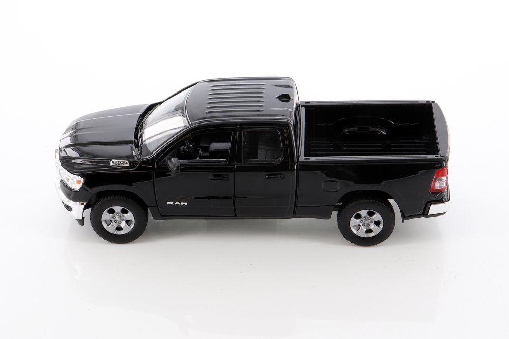 2019 Dodge Ram 1500 Pickup, Black - Welly 24104WBK - 1/27 scale Diecast Model Toy Car