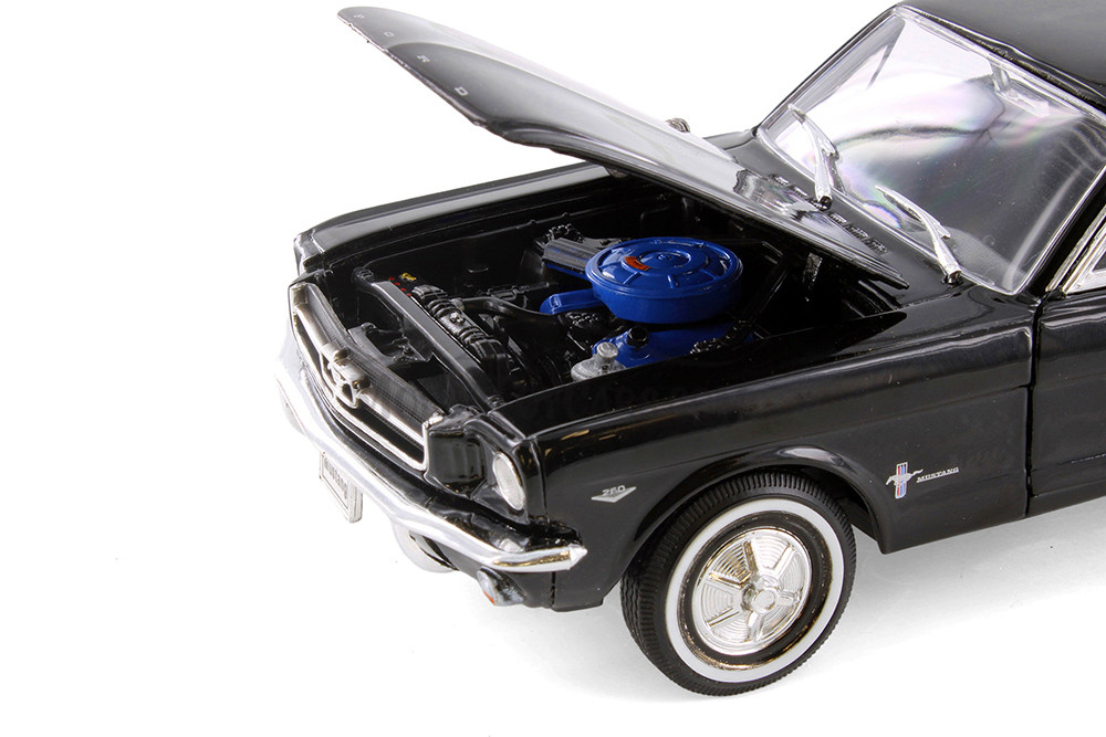 1964 1/2 Ford Mustang Coupe, Black - Showcasts® 22451- 1/24 Scale Diecast Model Toy Car (Brand New, but NOT IN BOX)
