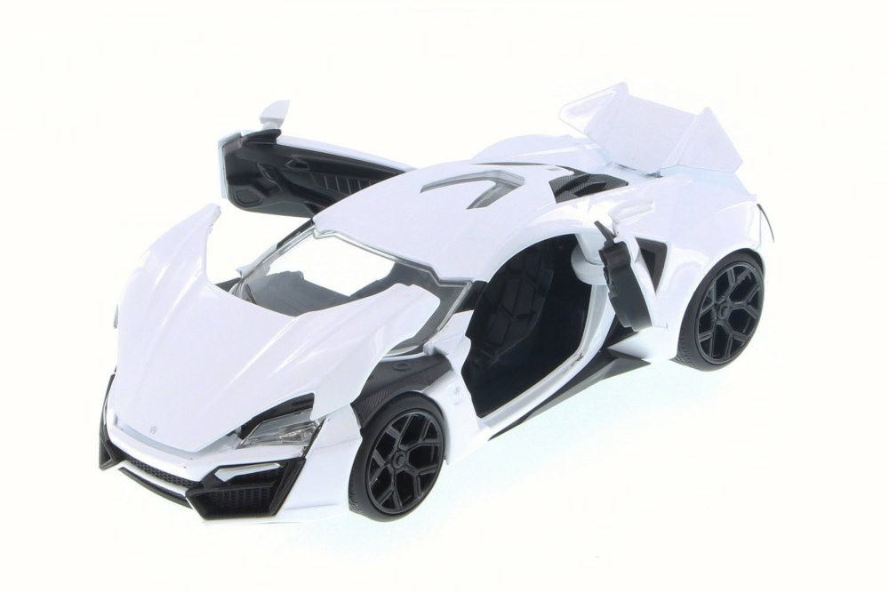 Lykan HyperSport, White - JADA 98077 - 1/24 Scale Diecast Model Toy Car (Brand New, but NOT IN BOX)