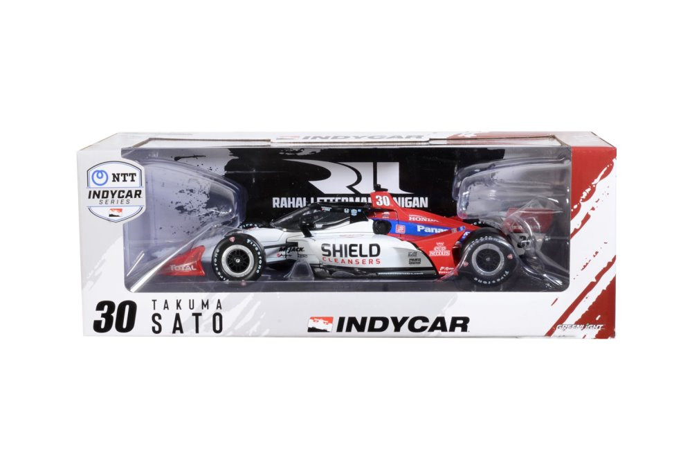 NTT IndyCar Series, #30 Takuma Sato / Rahal Letterman Lanigan Racing,  Shield Cleansers (Road Course Configuration) - Greenlight 11121 - 1/18  scale 