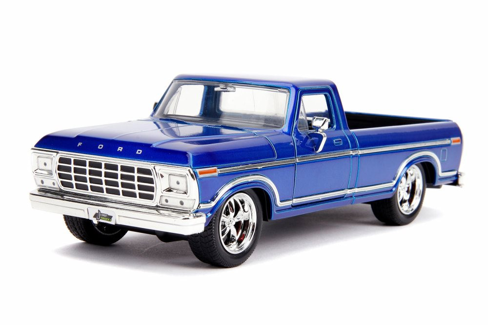 1979 Ford F-150 Custom Pickup, Candy Blue - Jada 31597 - 1