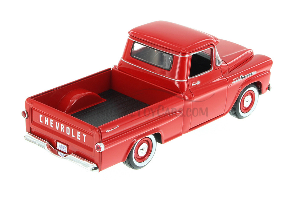 1958 Chevy Apache Fleetside Pickup Truck, Red - Motor Max 79311AC