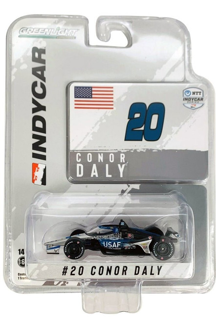 2021 NTT IndyCar Series, #20 Conor Daly / Ed Carpenter Racing, U.S. Air Force - Greenlight 11517/48 - 1/64 scale Diecast Model Toy Car