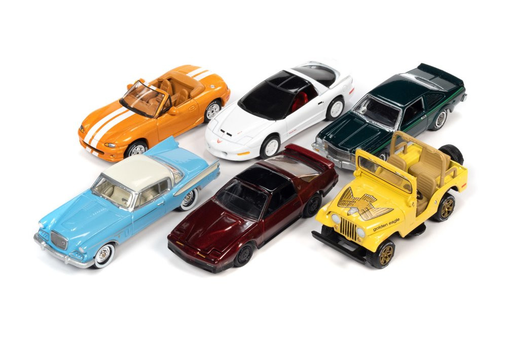  Jeep Wrangler Rubicon Diecast Car Set - Box of 6 assorted 1/64 Scale Diecast Model Cars