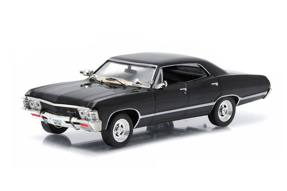 1967 Chevy Impala Sport Sedan, Tuxedo Black - Greenlight 86443 - 1