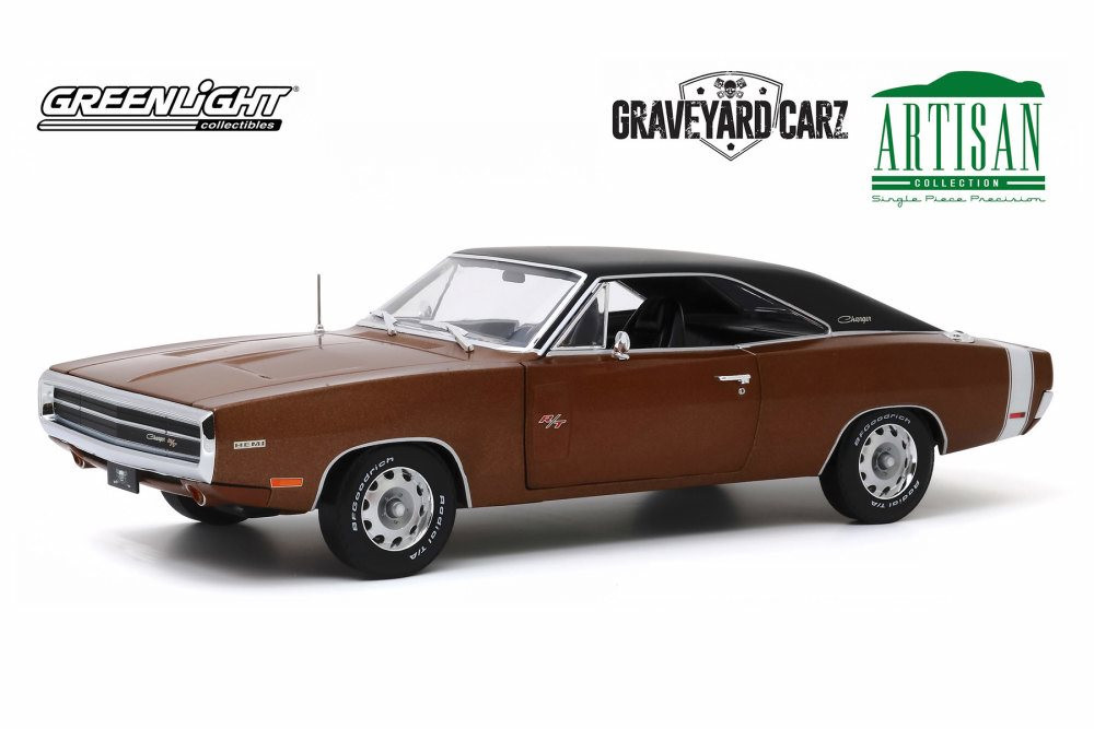 1970 Dodge Charger R/T, Graveyard Carz - Greenlight 19077 - 1/18 scale  Diecast Model Toy Car