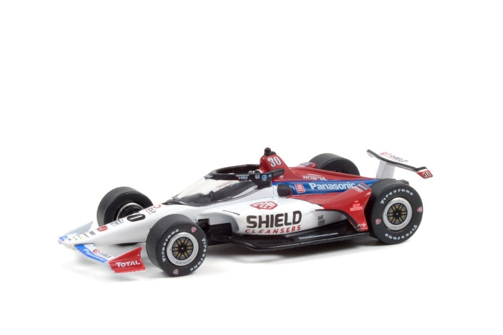 NTT IndyCar Series, #30 Takuma Sato / Rahal Letterman Lanigan Racing, Shield Cleansers (Road Course Configuration) - Greenlight 11516/48 - 1/64 scale Diecast Model Toy Car
