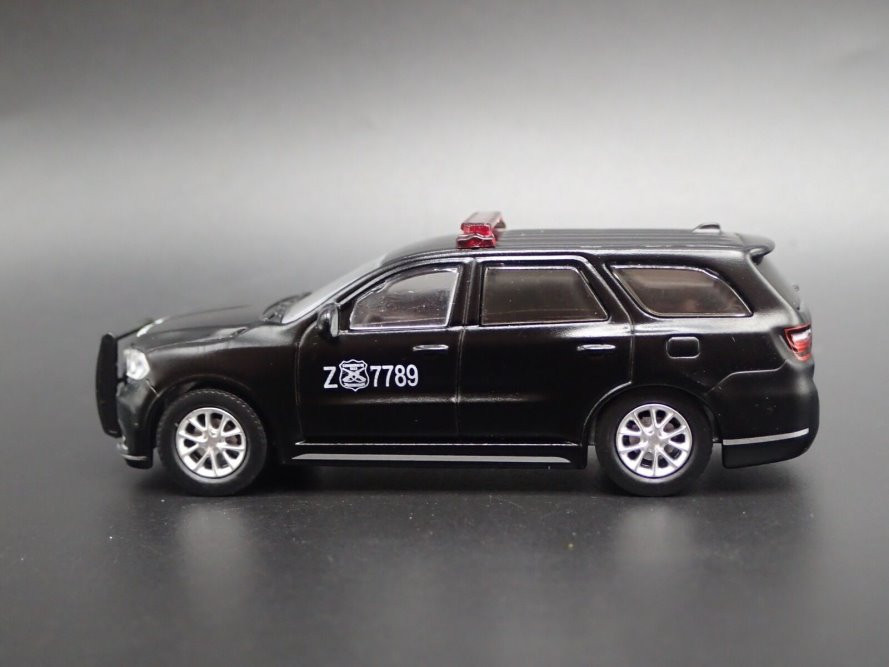 Carabineros de Chile 2018 Dodge Durango Police - Public Order Control, Matte Black - Greenlight 30299/48 - 1/64 scale Diecast Model Toy Car