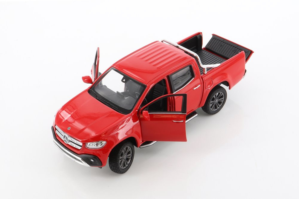 Mercedes-Benz X-Class Pickup, Red - Welly 24100/4D - 1/24 scale Diecast Model Toy Car