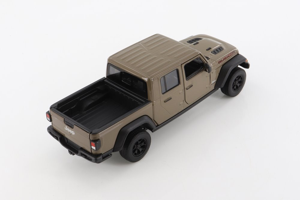 2020 Jeep Gladiator Pickup, Brown - Welly 24103/4D - 1/24 scale Diecast Model Toy Car
