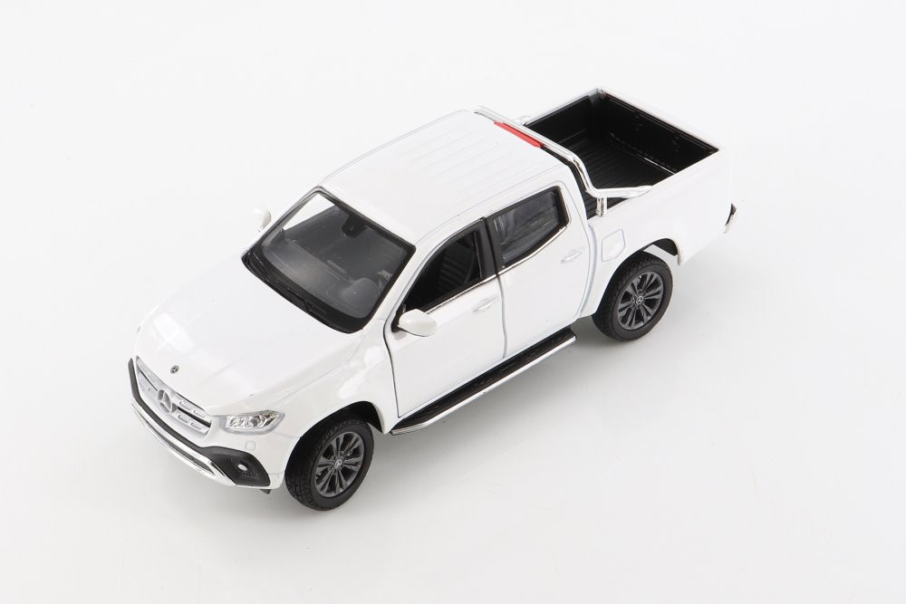 Mercedes-Benz X-Class Pickup, White - Welly 24100/4D - 1/24 scale Diecast Model Toy Car