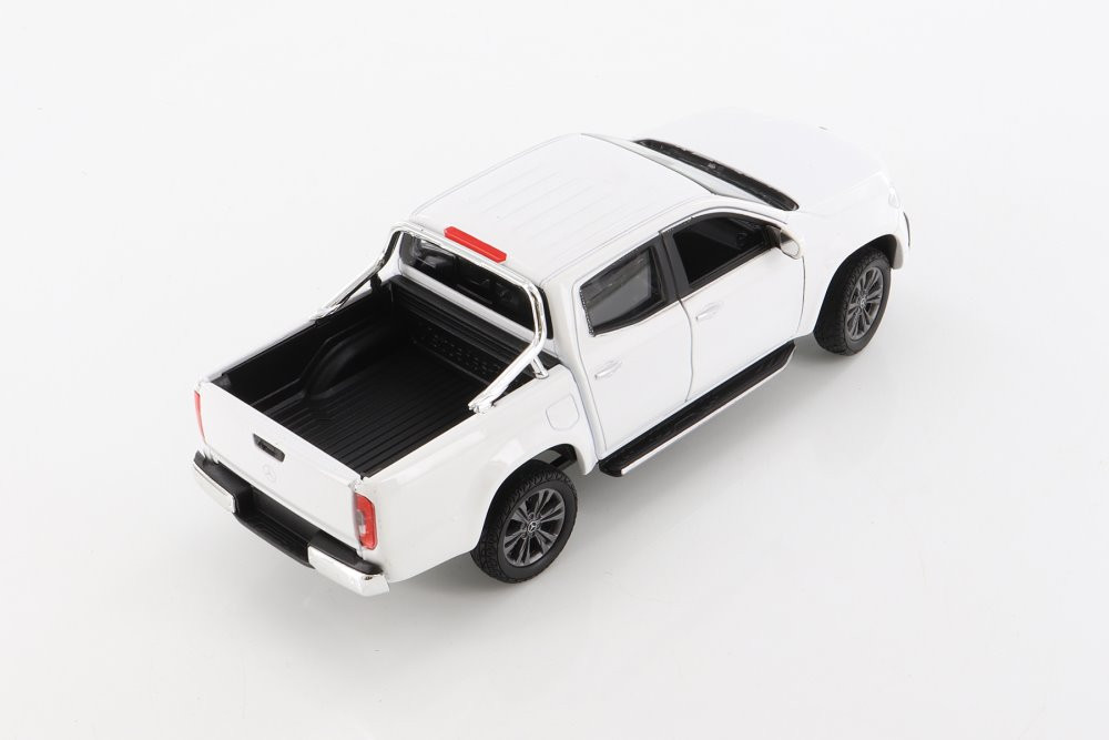 Mercedes-Benz X-Class Pickup, White - Welly 24100/4D - 1/24 scale Diecast Model Toy Car