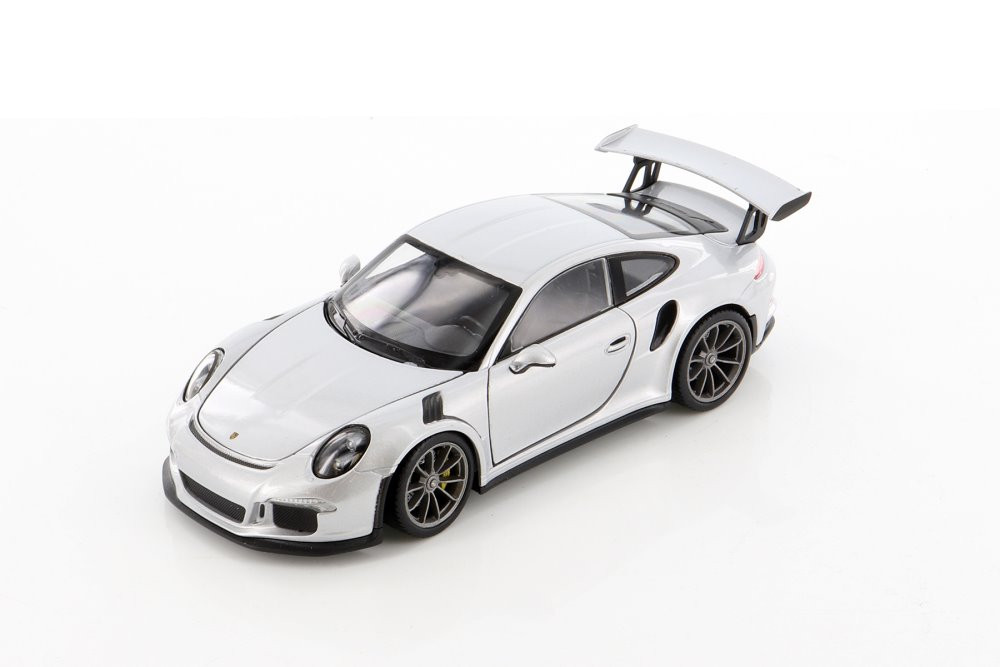 Porsche 911 GT3 RS, Silver - Welly 24080/4D - 1/24 scale Diecast
