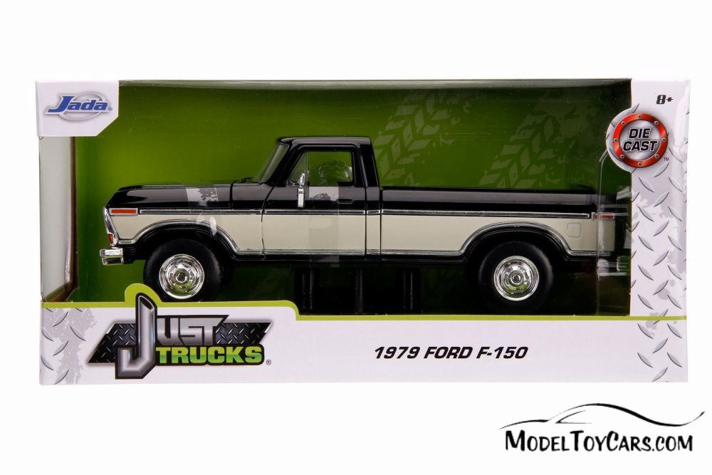 1979 Ford F-150 Stock Pickup, Glossy Black and Cream - Jada 31585