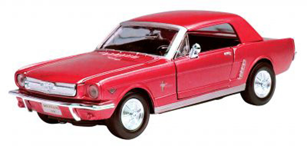 Diecast Car w/Trailer - 1964 1/2 Ford Mustang, Red - Showcasts 73273 - 1/24 scale Diecast Car