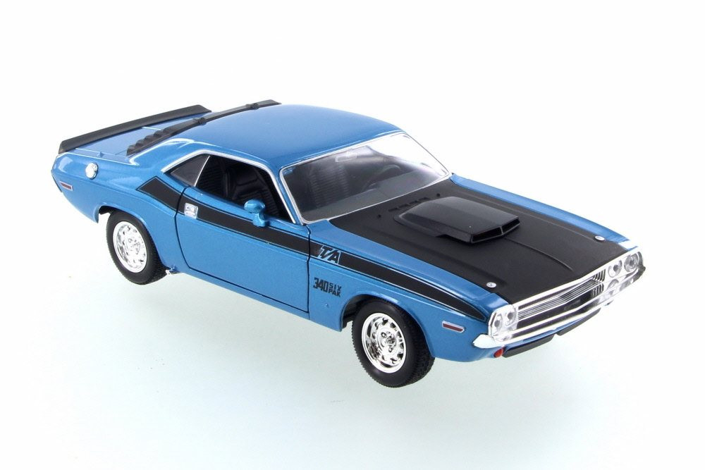 Voiture Miniature Welly 1970 Dodge Challenger T/A - Échelle 1/34 à Traction Arrière
