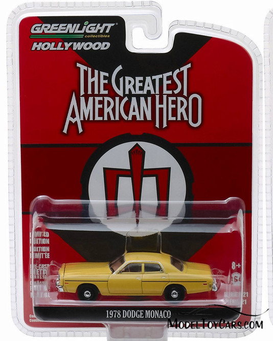 1978 Dodge Monaco, The Great American Hero - Greenlight 44810A/48 - 1/64 scale Diecast Model Toy Car