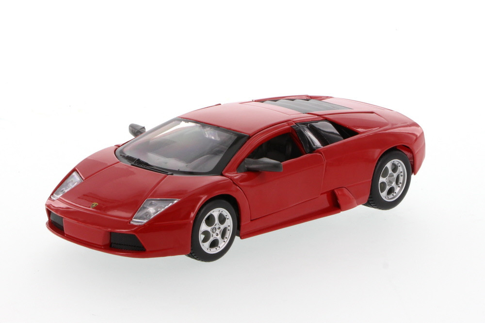 Diecast Car w/Trailer - Lamborghini Murcielago Hard Top, Red - Showcasts 34238 - 1/24 Scale Diecast Model Toy Car