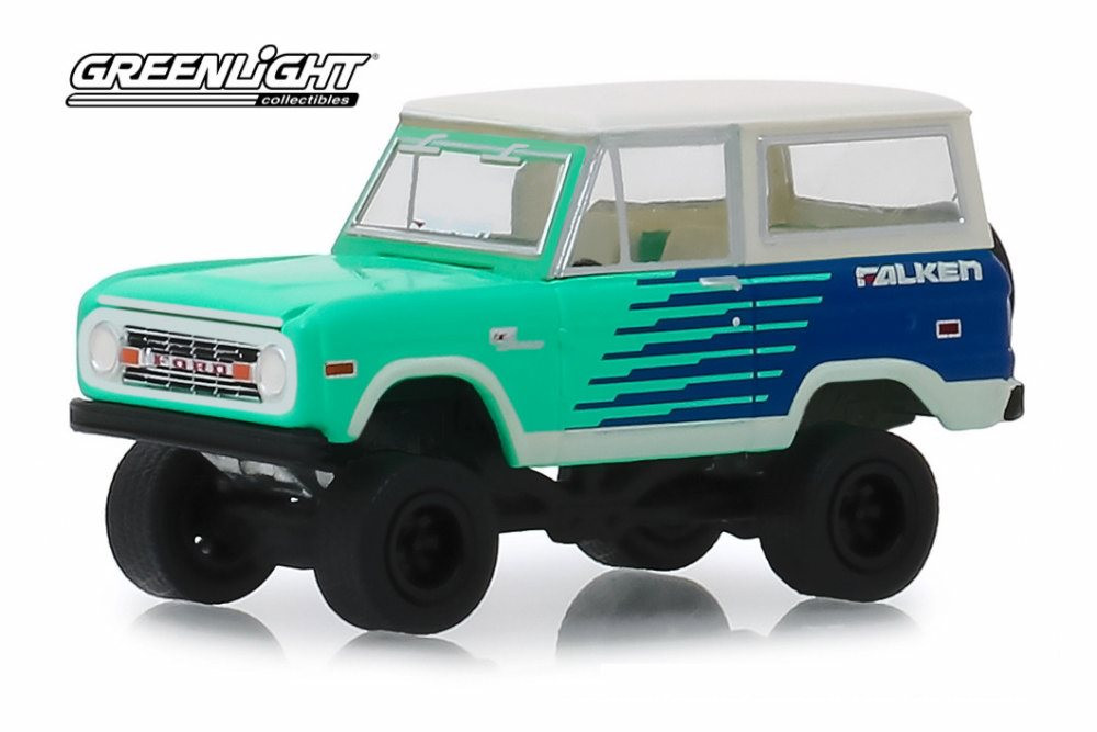 1976 Ford Bronco, Falken Tires - Greenlight 30080/48 - 1/64 scale Diecast Model Toy Car