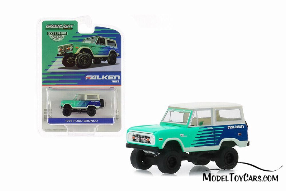1976 Ford Bronco, Falken Tires - Greenlight 30080/48 - 1/64 scale Diecast Model Toy Car