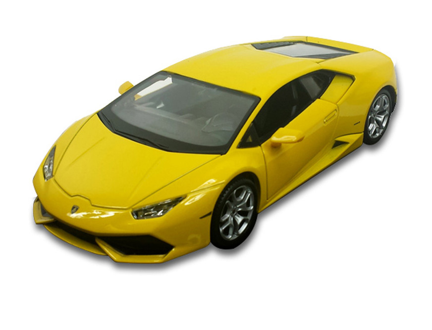 Diecast Car w/Trailer - Lamborghini Huracan LP610-4-  31509 - 1/24 Scale Diecast Model Toy Car