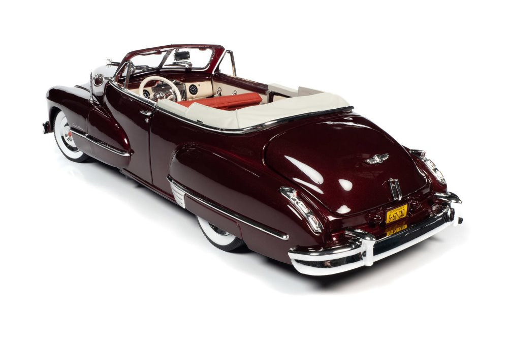 1947 Cadillac Series 62 Convertible, Burgundy - Auto World AW273