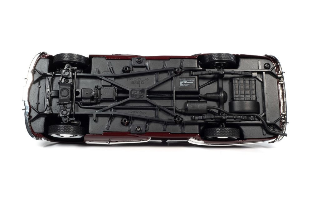1947 Cadillac Series 62 Convertible, Burgundy - Auto World AW273 - 1/18 scale Diecast Model Toy Car