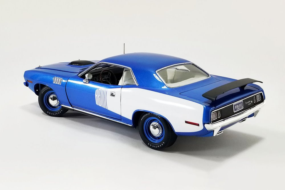 1971 Plymouth Hemi Barracuda, B5 Blue and White - Acme A1806123
