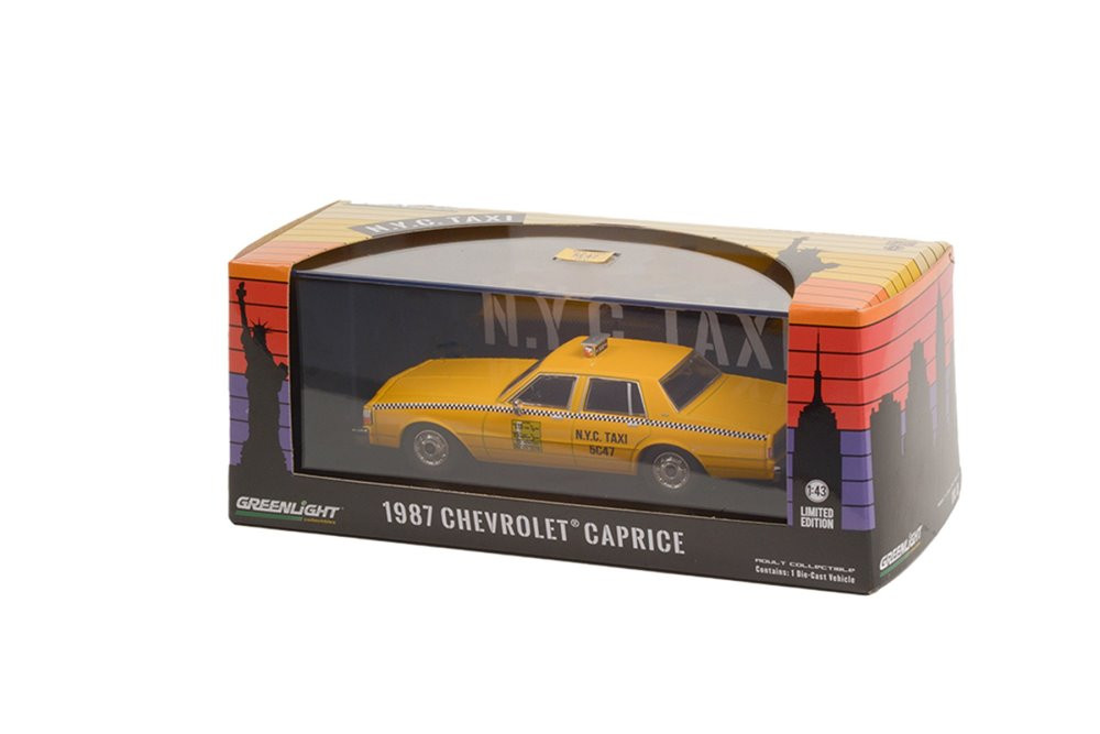 1968 Chevy Caprice New York City Taxi, Yellow - Greenlight 86611