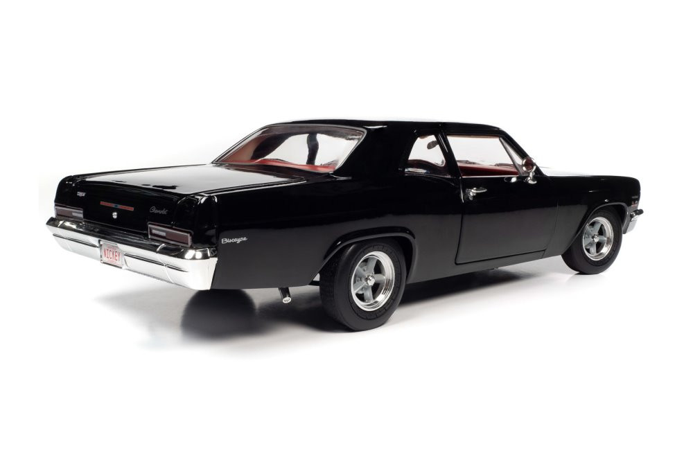 Nickey 1966 Chevy Biscayne Coupe, Tuxedo Black - Auto World