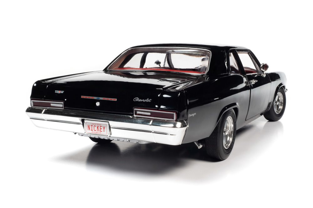 Nickey 1966 Chevy Biscayne Coupe, Tuxedo Black - Auto World