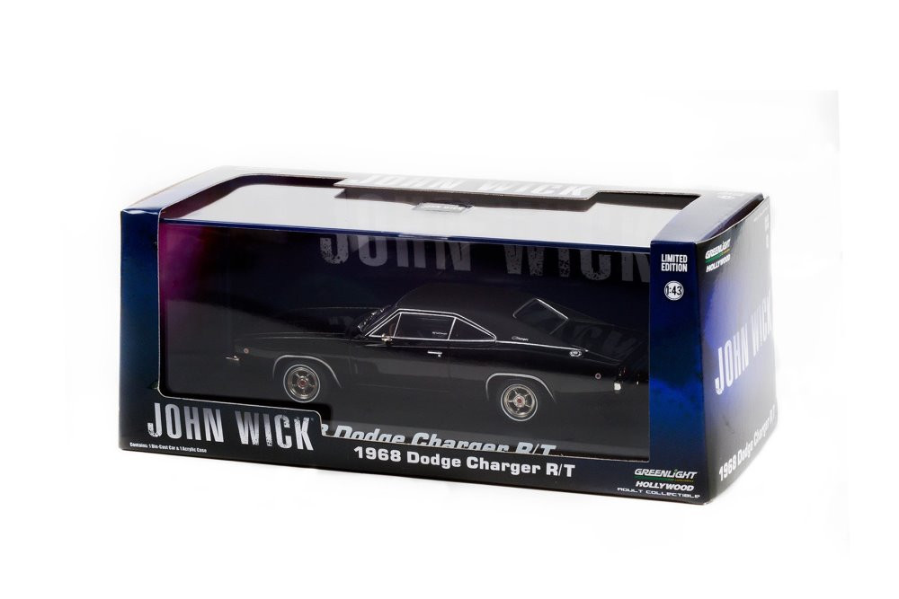 1968 Dodge Charger R/T, John Wick - Greenlight 86608 - 1/43 scale Diecast Model Toy Car