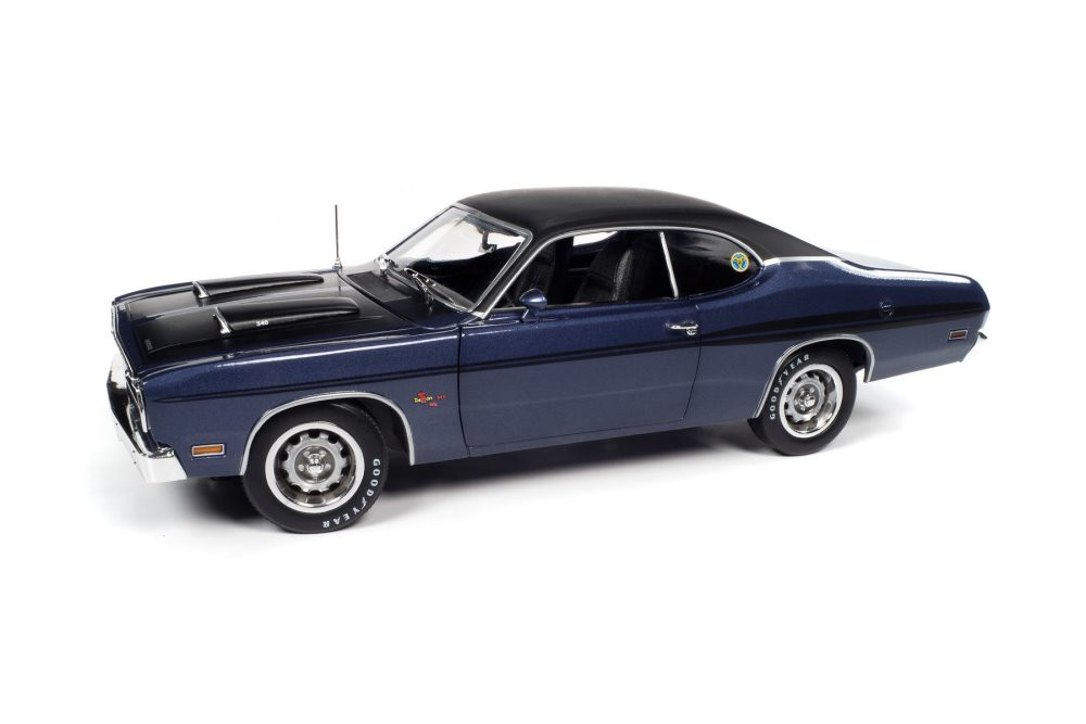1971 Dodge Demon GSS Mr. Norm's, Plum Crazy Purple - Auto World AMM1255 - 1/18 scale Diecast Model Toy Car