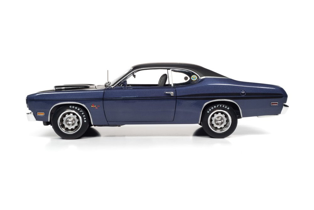 1971 Dodge Demon GSS Mr. Norm's, Plum Crazy Purple - Auto World AMM1255 - 1/18 scale Diecast Model Toy Car
