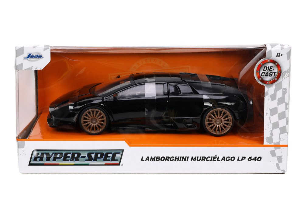 Lamborghini Murcielago, Black - Jada Toys 32946/4 - 1/24 scale Diecast Model Toy Car