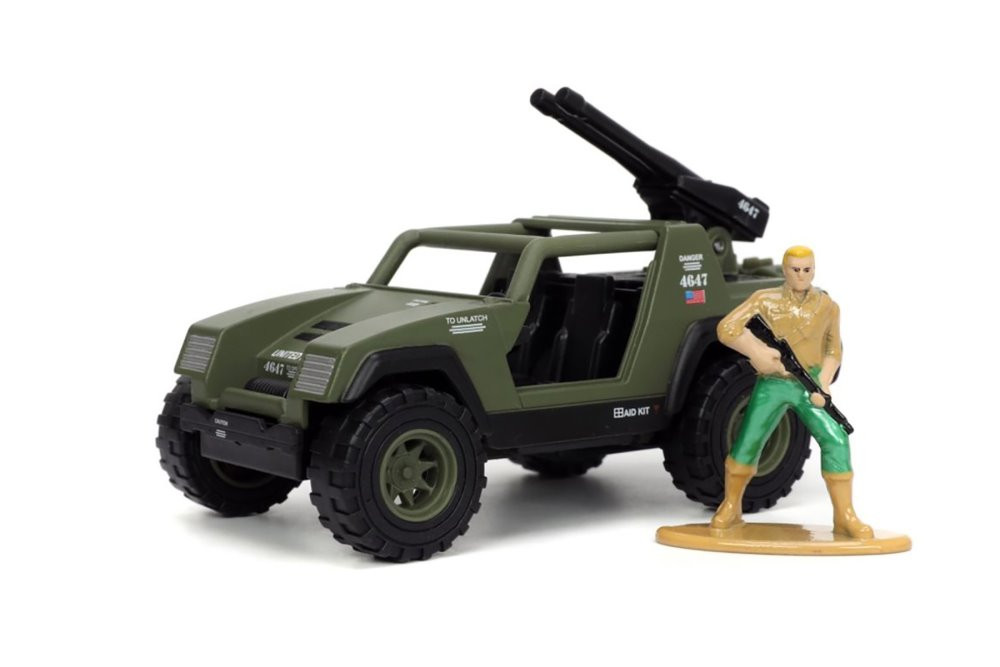 V.A.M.P. with Duke Diecast Figurine, G.I. Joe - Jada Toys 33083 - 1/32 scale Diecast Model Toy Car