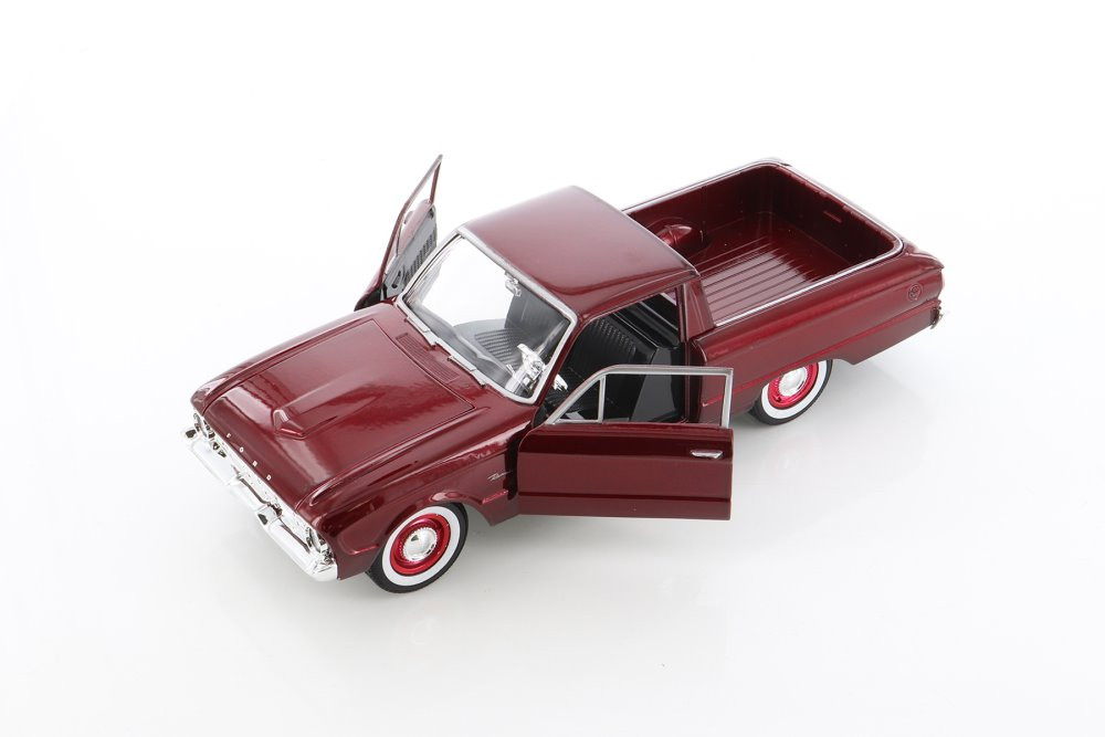 1960 Ford Ranchero Pickup Truck, Burgundy - Showcasts 79321M/16D - 1/24 scale Diecast Model Toy Car